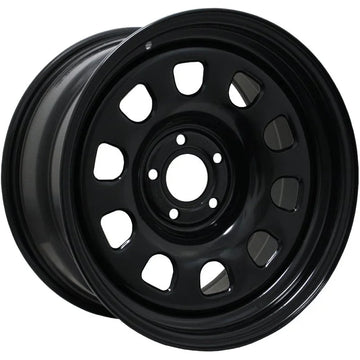 Dynamic D Steel Wheels Satin Black Powder Coated 16 Inch - Brixton 4x4 - Buy Online Now!